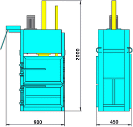 Пресс гидравлический пакетировочный ПГП-4-5/1 мини
