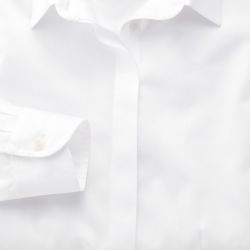 Женская рубашка белая Charles Tyrwhitt приталенная Fitted не мнущаяся Non Iron (WR056WHT)