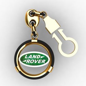 Золотой брелок Ленд Ровер  "Land Rover".