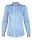 Женская рубашка под запонки белая в синюю полоску хлопок купить Москва приталенная Fitted английская T.M.Lewin