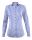 Женская рубашка под запонки белая в синюю полоску хлопок T.M.Lewin приталенная Fitted