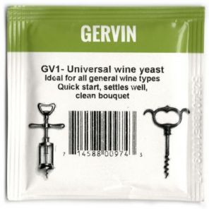 Винные дрожжи Gervin GV1 Universal в наличии