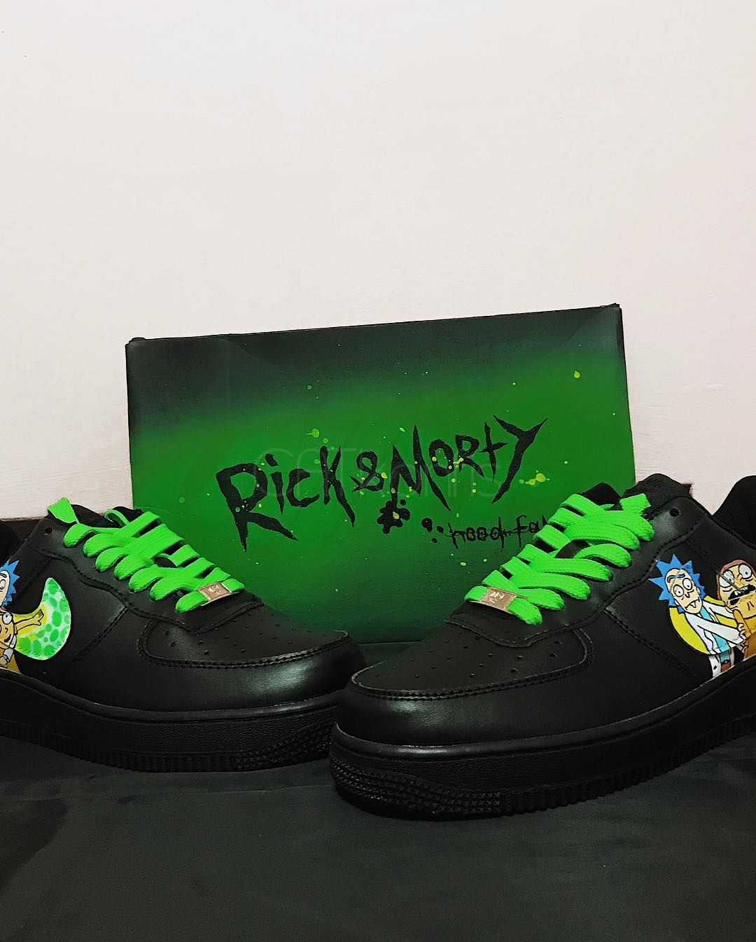 nike air force one rick and morty