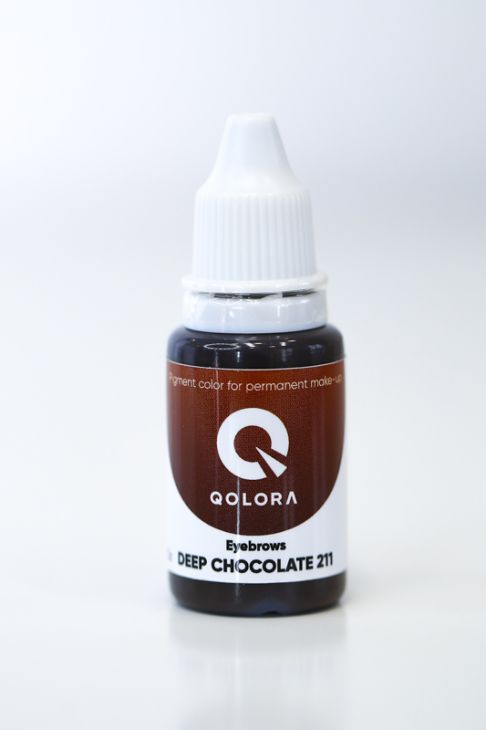 Пигменты QOLORA Eyebrows Deep Chocolate 211