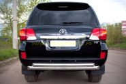 Защита заднего бампера 76х63 мм дуга (LCZ-000204) для Toyota Land Cruiser 200 2012