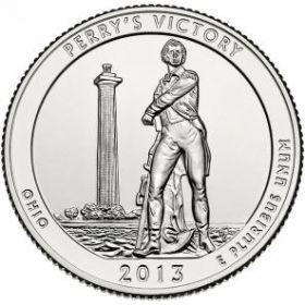 Международный мемориал мира 25центов США 2013 монетный двор S