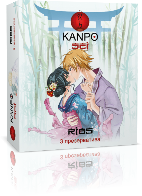 Японские презервативы KANPO (Белая серия) - Ребристые №3