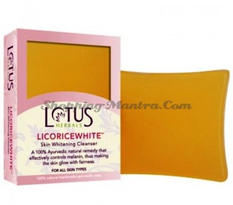 Аюрведическое отбеливающее мыло Лакрица Лотус Хербалс / Lotus Licoricewhite Cleanser