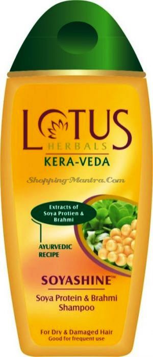 Восстанавливающий шампунь Соевые протеины&Брахми Лотус Хербалс / Lotus Herbals Soyashine