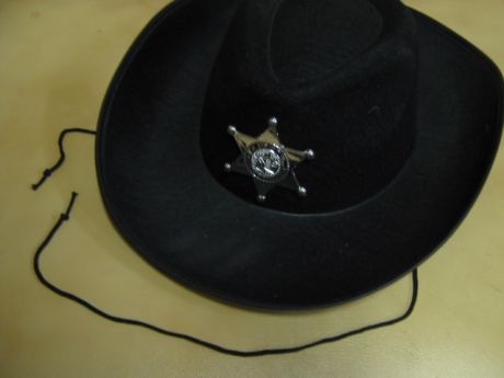 Шляпа шерифа черная -2