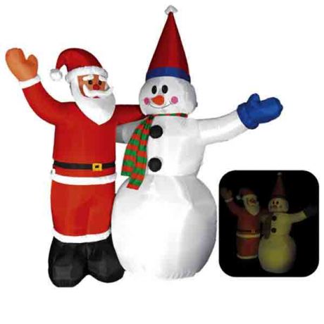 Надувная фигура «Дед Мороз и Снеговик»