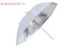 FJ 567 Зонт студийный однослойный белый-серебро 101 см