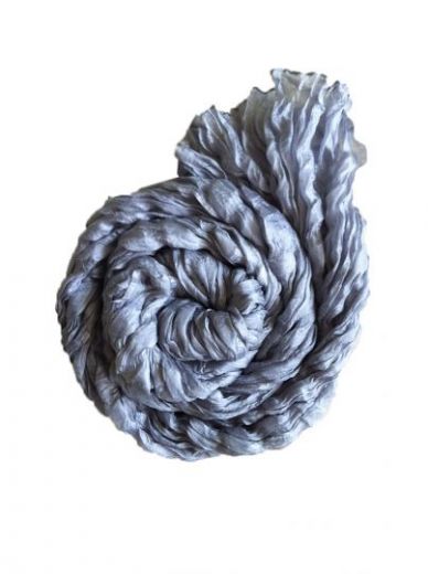 серебристо-серый шёлковый шарф, Индия