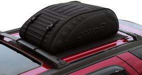 Бокс-сумка мягкая на крышу автомобиля - размер М (225 литров 110x70x35см) черная