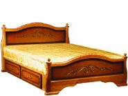 Кровать из массива Карина 1 с ящиками