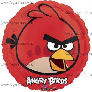 Шар Angry birds 46 см Красный
