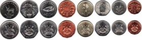 Набор монет Уганда 1987-2008 8 монет