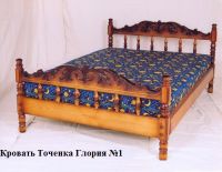 Кровать Точенка Глория №1 (Резьба объемная)