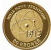 Нильс Бор (1885-1962) и строение атомов 20 крон Дания 2013