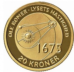 Олаф Кристенсен Рёмер (1644-1710)20 крон Дания 2013 на заказ