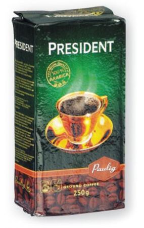 Кофе молотый Paulig President, в/у., 250 г.