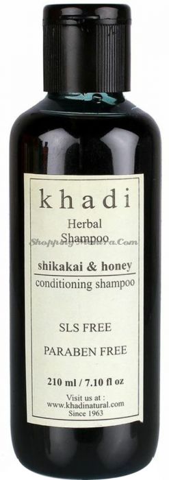 Питательный шампунь Шикакай&Мед Кхади без парабенов и SLS /Khadi Shikakai&Honey Shampoo SLS Paraben Free