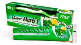 Зубная паста Dabur Herb'l с лимоном и мятой (гелевая) , 150г