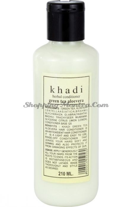 Кондиционер для сухих волос Зеленый чай&Алое вера / Khadi Greentea Aloevera Hair Conditioner