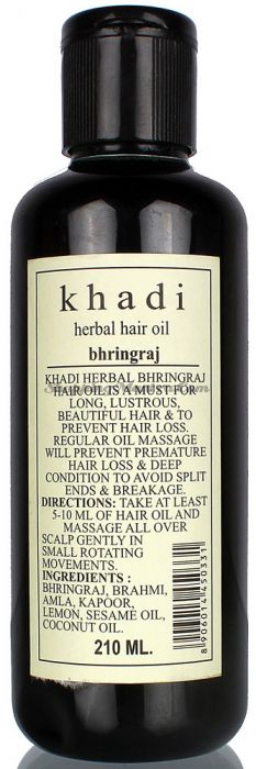 Оздоровительное масло для волос Кхади Бринградж / Khadi Herbal Bhringraj Hair Oil