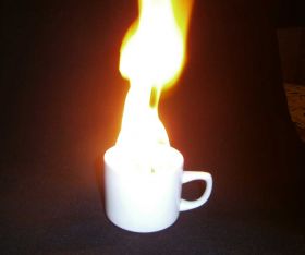Фокус с горящей чашкой