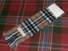 шарф 100% шерсть , расцветка клан Томпсон THOMPSON CAMEL MODERN TARTAN LAMBSWOOL SCARF