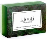 Khadi Herbal Basil Scrub Soap