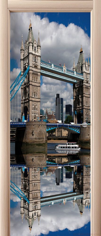 Наклейка на дверь - Лондонский мост