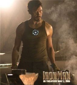 Светодиодная футболка Железный человек Reactor