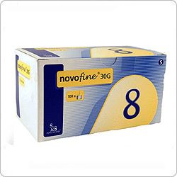 Иглы "НовоФайн" (Novofine) 30G 8мм – 100 шт
