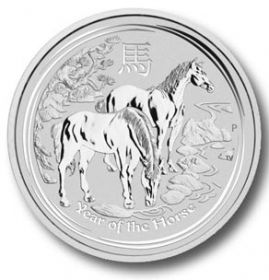 Год Лошади  1 доллар Австралия  2014 серебро 1 унция