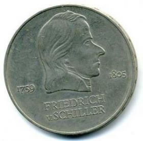 Фридрих Шиллер (1759-1805) 20 марок ГДР