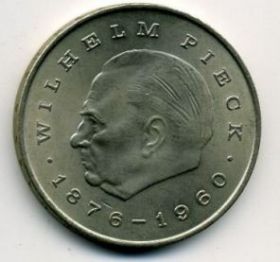 Вильгельм Пик - Первый президент ГДР. (1876-1960) 20 марок ГДР 1972