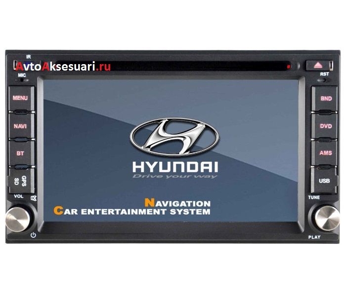 Штатная магнитола для Hyundai Elantra 00-06/ Santa Fe 00-06/ Sonata 99-05