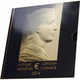 Официальный набор евро Латвия 2014 (8 монет)