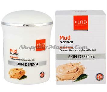 Защитная маска для лица с белой китайской глиной VLCC Skin Defense Mud Face Pack