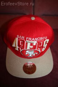 Новая бейсболка 49ners San Francisco Red Gold NFL original - размер L - 56-61