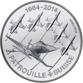 Швейцарский патруль(Пилотажная группа)  20 франков Швейцария 2014 на заказ