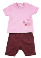 Комплект, шорты и майка розовый 9770