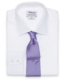 Мужская рубашка белая T.M.Lewin приталенная Slim Fit (30429)
