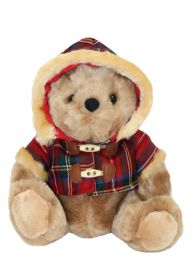 Шотландский плюшевый медведь в тартановом пальто-сэр Тедди из клана Стюарт