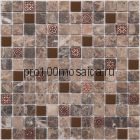 К-716 камень металл. Мозаика серия STONE, вид MIX (СМЕСИ),  размер, мм: 298*298 (NS Mosaic)