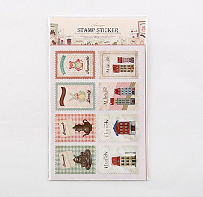 Набор наклеек "Ancien Stamp Sticker" – Homely