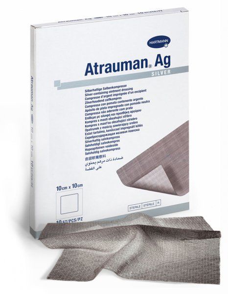 Atrauman AG Мазевая повязка с серебром, 10х 20см, 1 штука   »