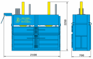 Пресс гидравлический пакетировочный двухкамерный ПГП-7-Д